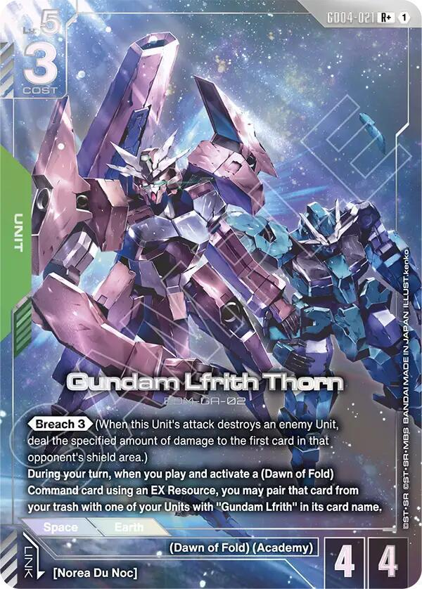 Gundam Lfrith Thorn (R+) - Phantom Aria - Gundam Card Game