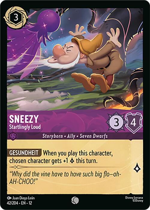 Sneezy - Startlingly Loud - Wilds Unknown - Disney Lorcana