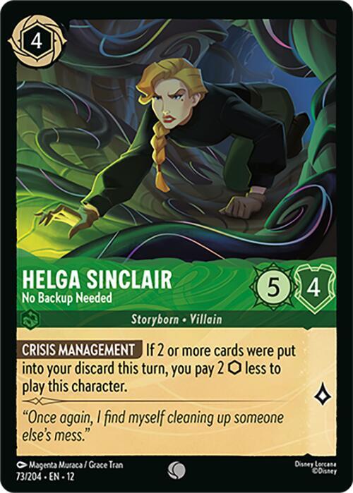 Helga Sinclair - No Backup Needed - Wilds Unknown - Disney Lorcana
