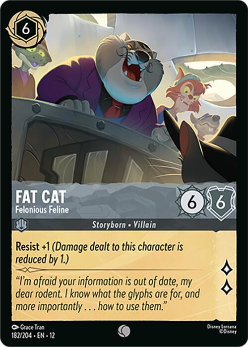 Fat Cat - Felonious Feline - Wilds Unknown - Disney Lorcana