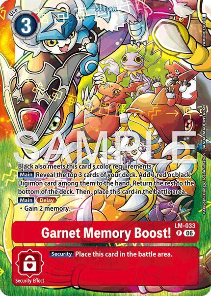 Garnet Memory Boost! (Alternate Art) - Starter Deck 23: Beatbreak