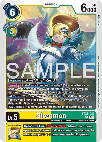 Sirenmon BT25-039 R card