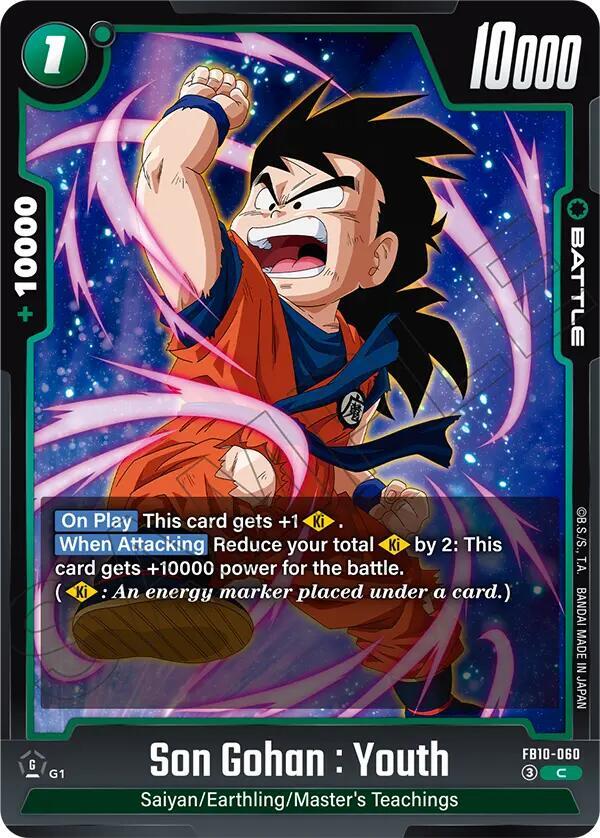 Son Gohan : Youth - FB10-060 - Cross Force - Dragon Ball Super