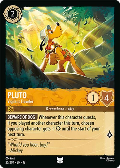 Pluto - Vigilant Traveler - Wilds Unknown - Disney Lorcana