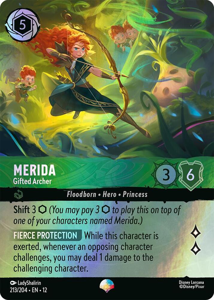ロルカナ　アイコニック　メリダ Merida - Gifted Archer (Epic) - Wilds Unknown - Disney Lorcana