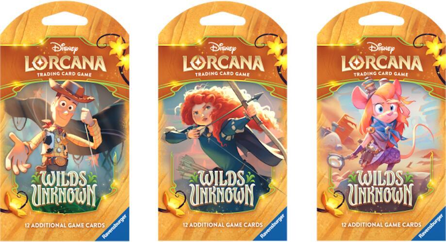 Disney Lorcana: Wilds Unknown Sleeved Booster Pack Art Bundle [Set