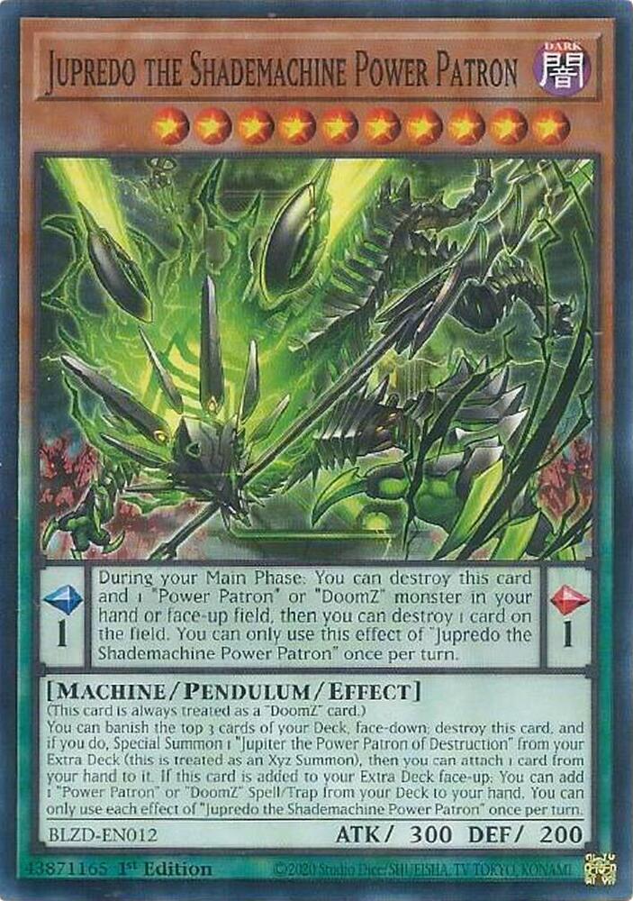 Jupredo the Shademachine Power Patron - Blazing Dominion - YuGiOh