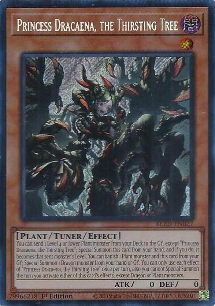 遊戯王OCG デュエルモンスターズ takanori46 Princess Dracaena, the Thirsting Tree - Blazing Dominion - YuGiOh