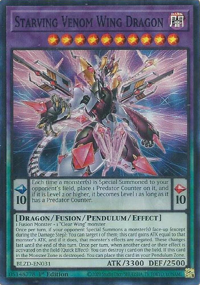 Starving Venom Wing Dragon - Blazing Dominion - YuGiOh - TCGplayer.com