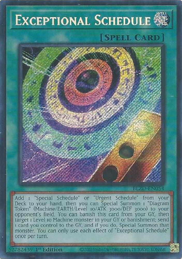 Exceptional Schedule - Blazing Dominion - YuGiOh - TCGplayer.com
