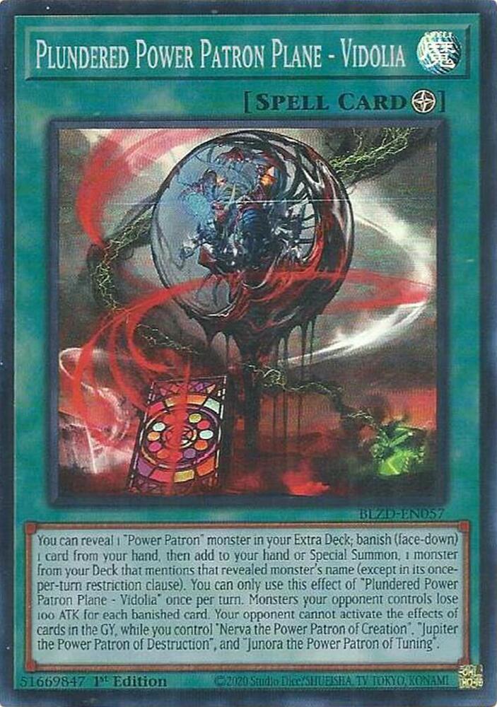 遊戯王　BLZD 169P BPRO 95P DOOD 111P　合計375P Plundered Power Patron Plane - Vidolia - Blazing Dominion - YuGiOh