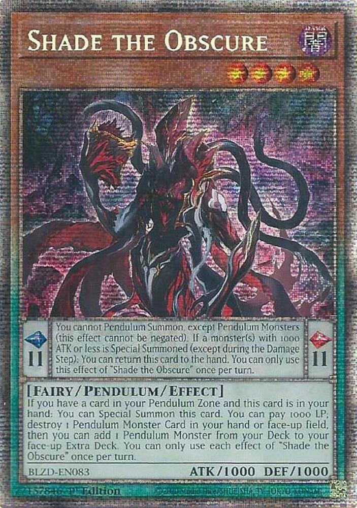 Shade the Obscure (Starlight Rare) - Blazing Dominion - YuGiOh
