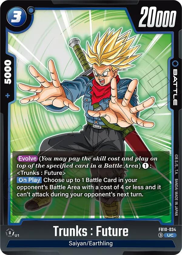 Trunks : Future - FB10-034 - Cross Force - Dragon Ball Super