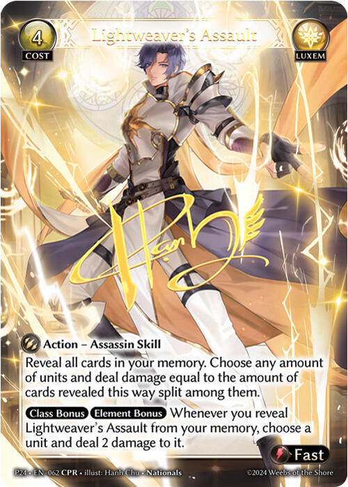 Lightweaver's Assault (CPR) - Promotional Cards - Grand Archive