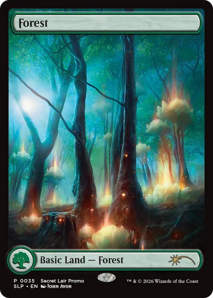 Forest (0035) - Secret Lair Showdown - Magic: The Gathering