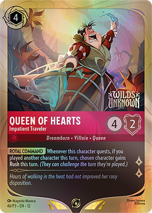 Queen of Hearts - Impatient Traveler - Disney Lorcana Promo Cards