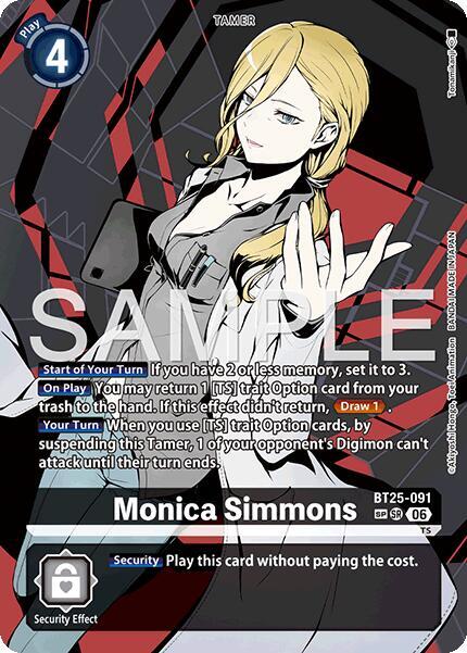 デジモンカード モニカ・シモンズ SP Monica Simmons (SP) - Dual Revolution - Digimon Card Game