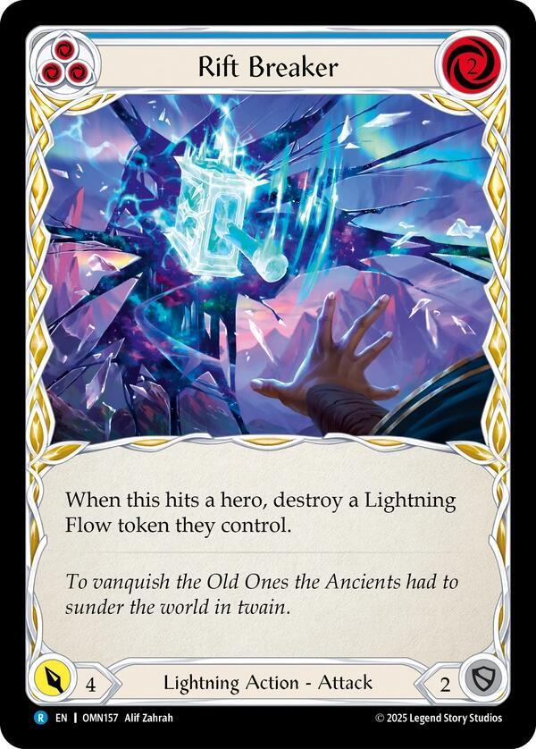 Rift Breaker (Blue) - Omens of the Third Age - Flesh and Blood TCG