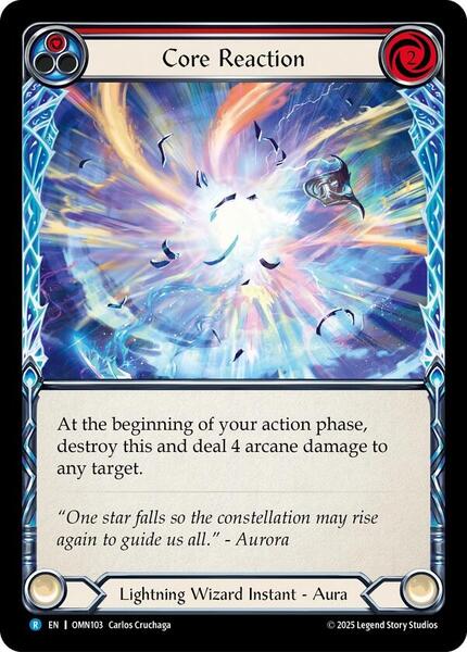 Core Reaction (Red) - Omens of the Third Age - Flesh and Blood TCG