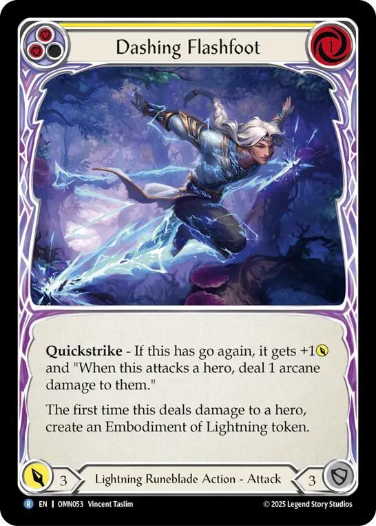 Dashing Flashfoot - Omens of the Third Age - Flesh and Blood TCG