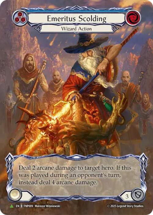 Flesh and Blood Emeritus Scolding CF プロ Emeritus Scolding (Blue) (Marvel) - TNP009 - Flesh and Blood