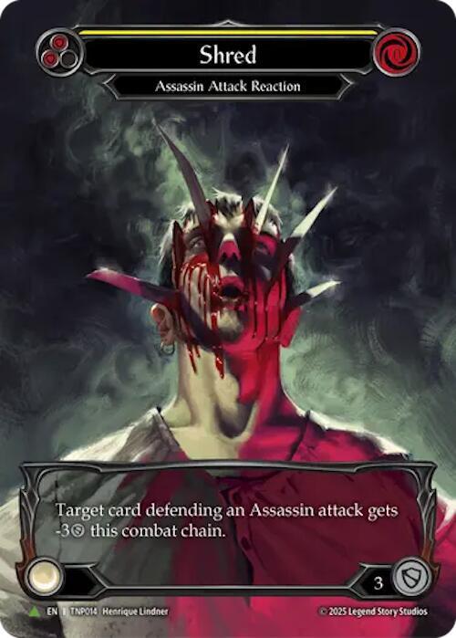 Flesh and Blood Wild Ride CF marvel プロモ Shred (Yellow) (Marvel) - TNP014 - Flesh and Blood: Promo Cards