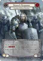 staunch response 赤　marvel Staunch Response (Red) (Marvel) - TNP019 - Flesh and Blood: Promo