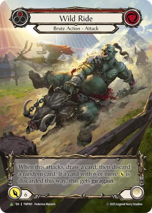 Flesh and Blood Wild Ride CF marvel プロモ Wild Ride (Red) (Marvel) - TNP001 - Flesh and Blood: Promo Cards