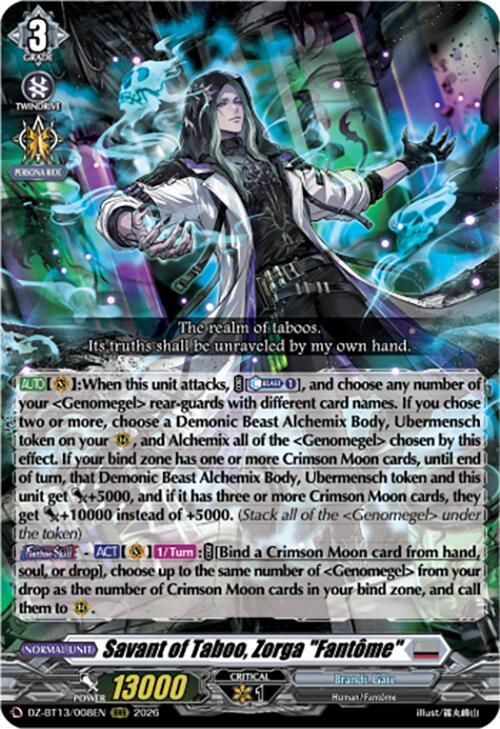 Savant of Taboo, Zorga 