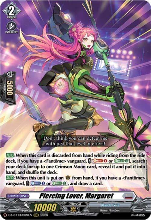 Piercing Lover, Margaret - DZ-BT13: Parallactic Clash - Cardfight