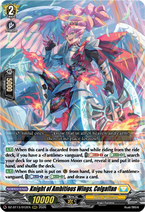 Knight of Ambitious Wings, Colgaflan - DZ-BT13: Parallactic Clash