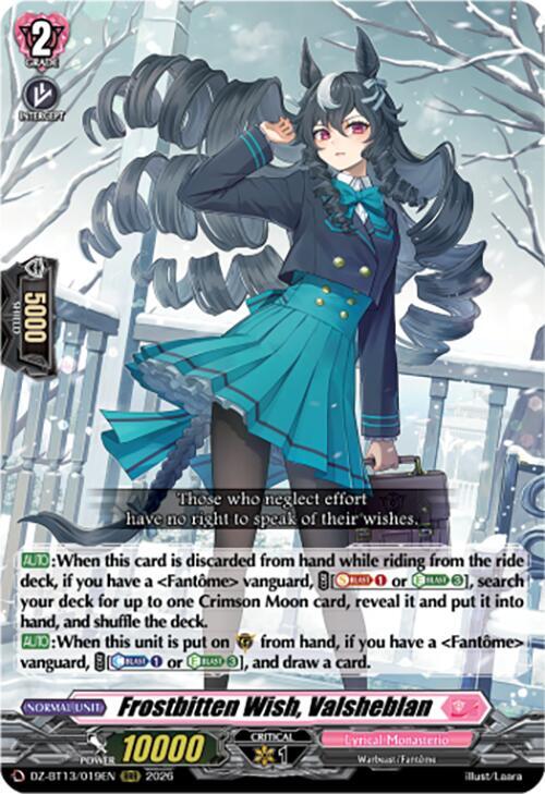 パズドラTGC Frostbitten Wish, Valsheblan - DZ-BT13: Parallactic Clash