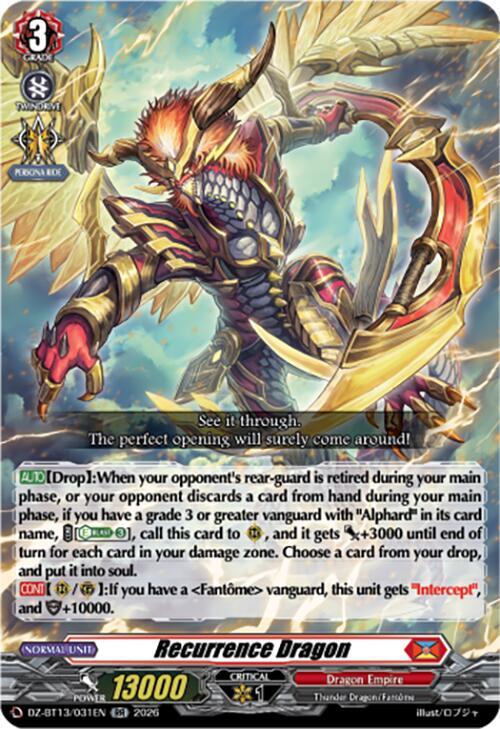 Recurrence Dragon - DZ-BT13: Parallactic Clash - Cardfight
