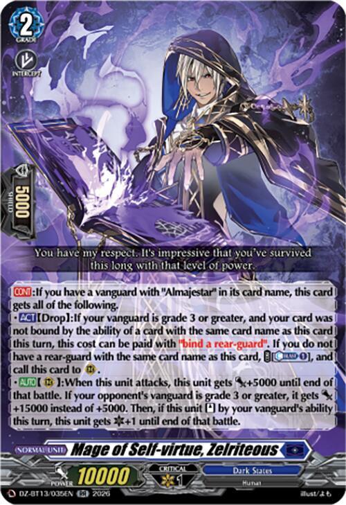 Mage of Self-virtue, Zelriteous - DZ-BT13: Parallactic Clash