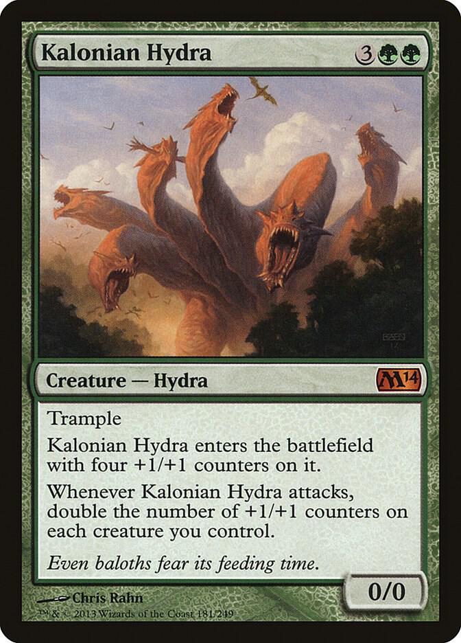 MTG M14 カロニアのハイドラ ロシア語版 foil Kalonian Hydra - Magic 2014 (M14) - Magic: The Gathering