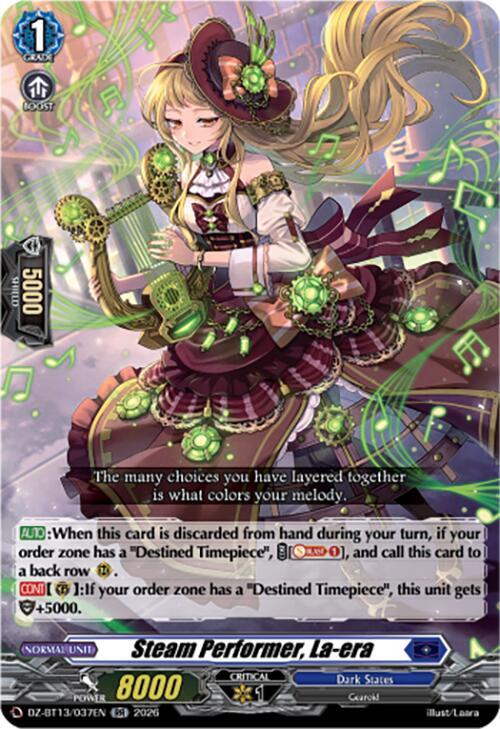 Steam Performer, La-era - DZ-BT13: Parallactic Clash - Cardfight