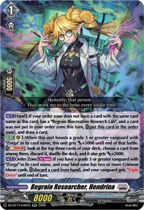 Regrain Researcher, Hendrina