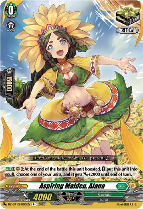 Aspiring Maiden, Alana - DZ-BT13: Parallactic Clash - Cardfight