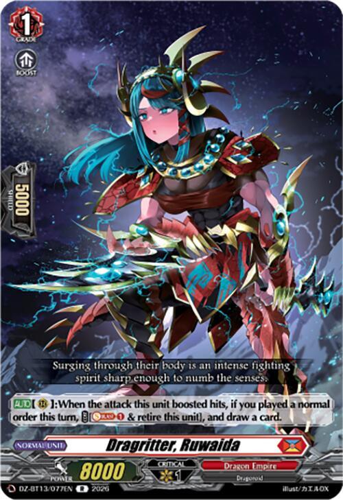 Dragritter, Ruwaida - DZ-BT13: Parallactic Clash - Cardfight