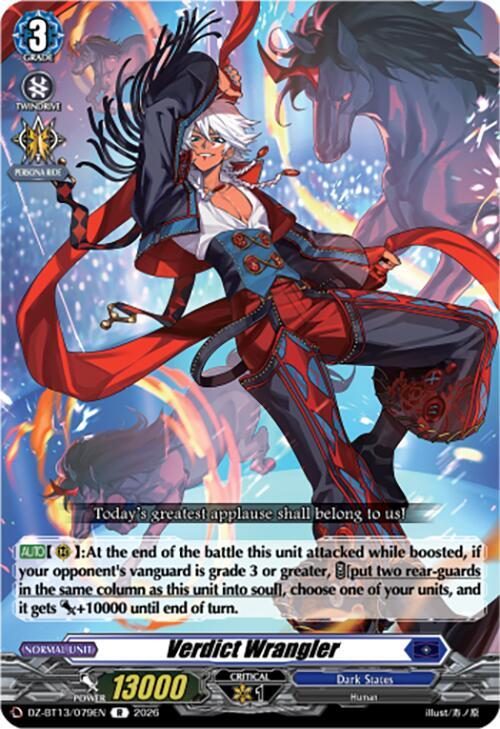 Verdict Wrangler - DZ-BT13: Parallactic Clash - Cardfight Vanguard