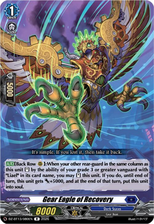 Gear Eagle of Recovery - DZ-BT13: Parallactic Clash - Cardfight