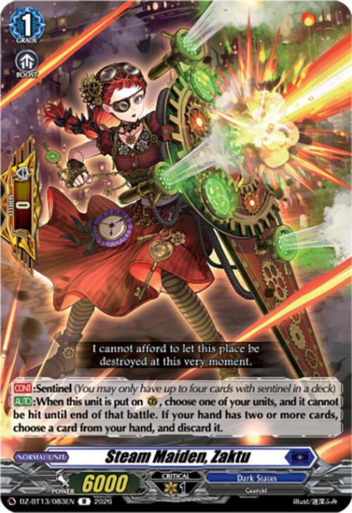 Steam Maiden, Zaktu - DZ-BT13: Parallactic Clash - Cardfight