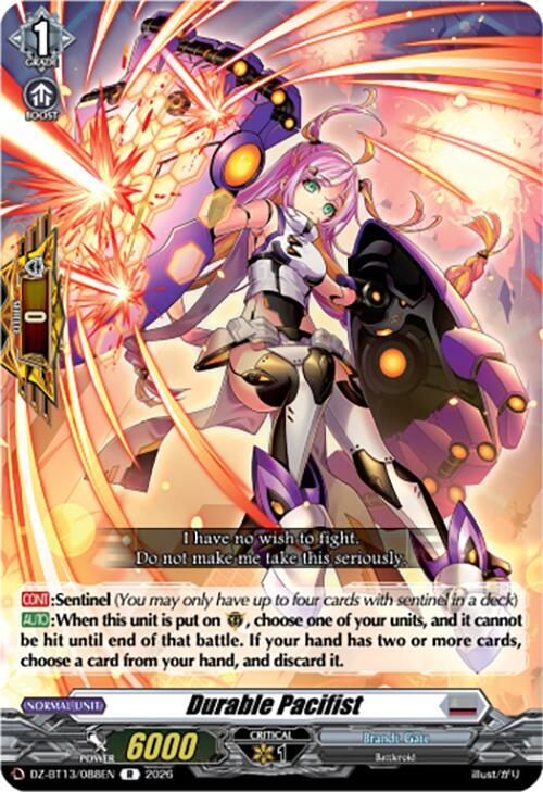 Durable Pacifist - DZ-BT13: Parallactic Clash - Cardfight Vanguard
