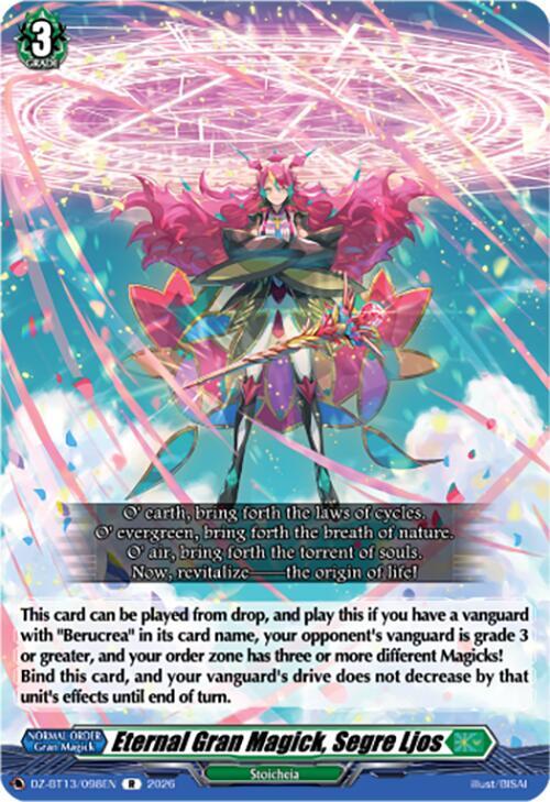 Eternal Gran Magick, Segre Ljos - DZ-BT13: Parallactic Clash