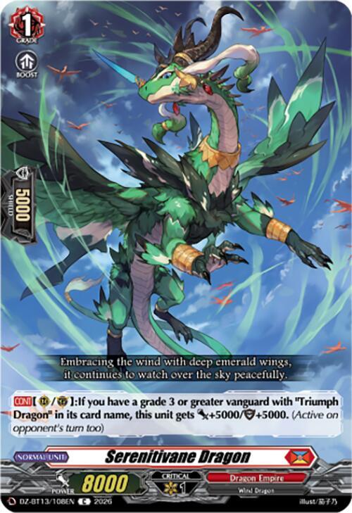 Serenitivane Dragon - DZ-BT13: Parallactic Clash - Cardfight