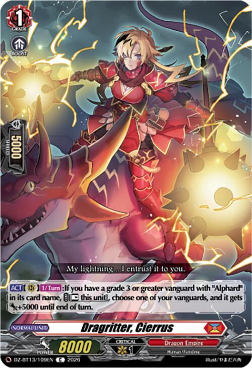 ダーマ.CQT.CQ 4+ Dragritter, Cierrus - DZ-BT13: Parallactic Clash - Cardfight