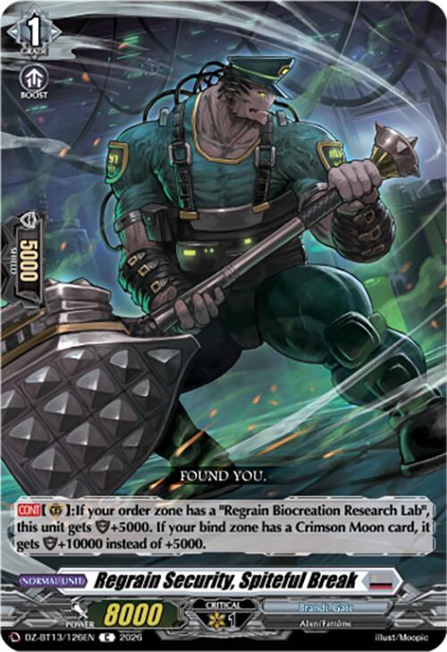 Regrain Security, Spiteful Break - DZ-BT13: Parallactic Clash