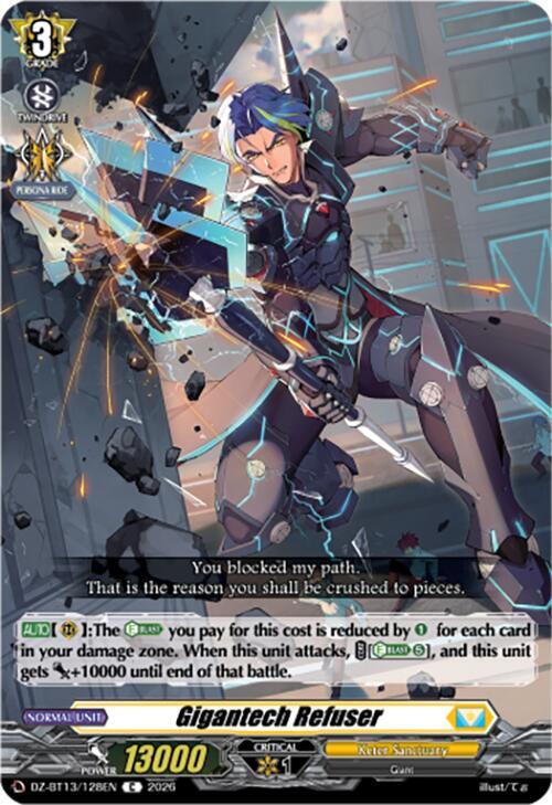 Gigantech Refuser - DZ-BT13: Parallactic Clash - Cardfight