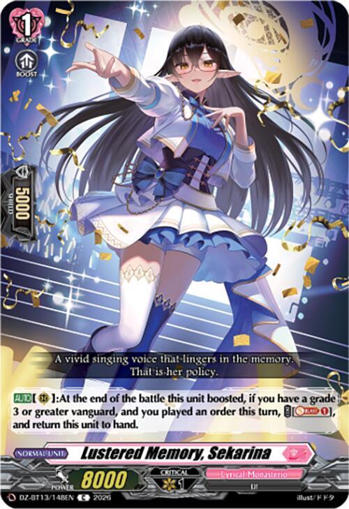 Lustered Memory, Sekarina - DZ-BT13: Parallactic Clash - Cardfight