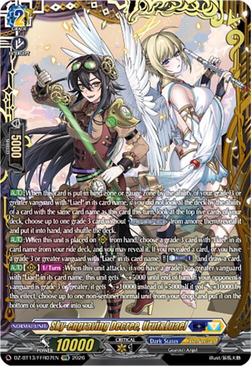 Sky-engraving Decree, Urut&Luael (FFR) - DZ-BT13: Parallactic